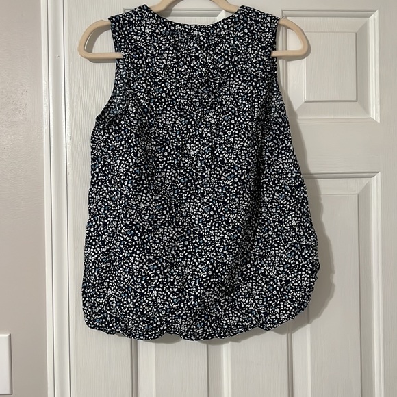 Blue tank top blouse - Picture 3 of 3